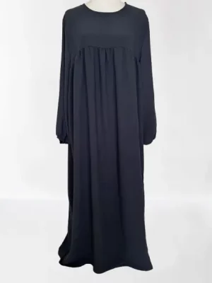 Abaya Jazz Manches Bouffantes Grise