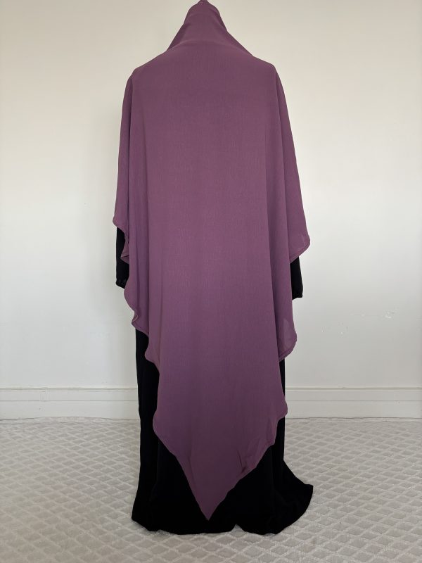 Khimar Jazz Long Violet Pâle – Image 3