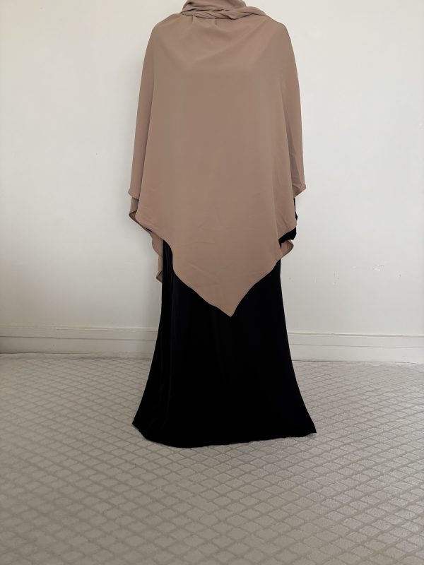 Khimar Soie de Médine Long Crème – Image 2
