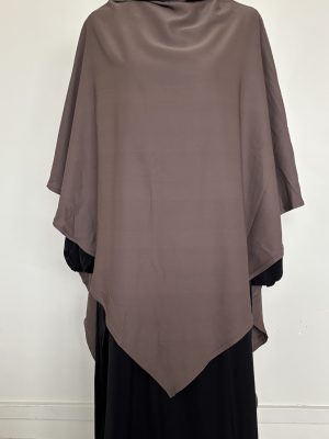 Khimar Soie de Médine Long Marron