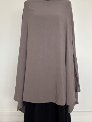 Khimar Jazz Arrondi Taupe