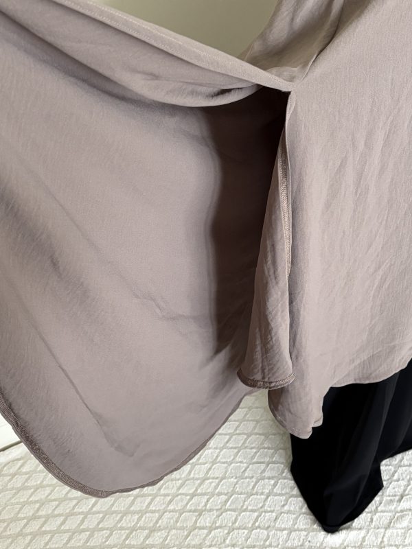 Khimar Jazz Arrondi Taupe – Image 3
