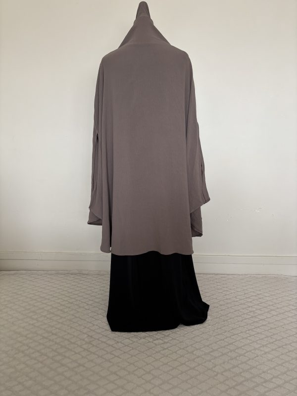 Khimar Jazz Arrondi Taupe – Image 4