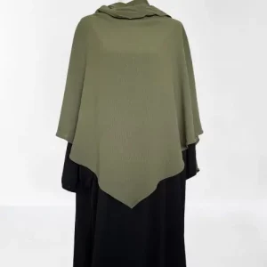 khimar jazz kaki pour femme musulmane élégant et léger