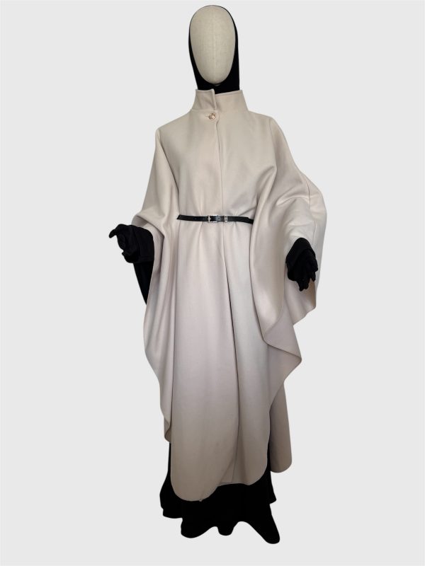 cape poncho crème