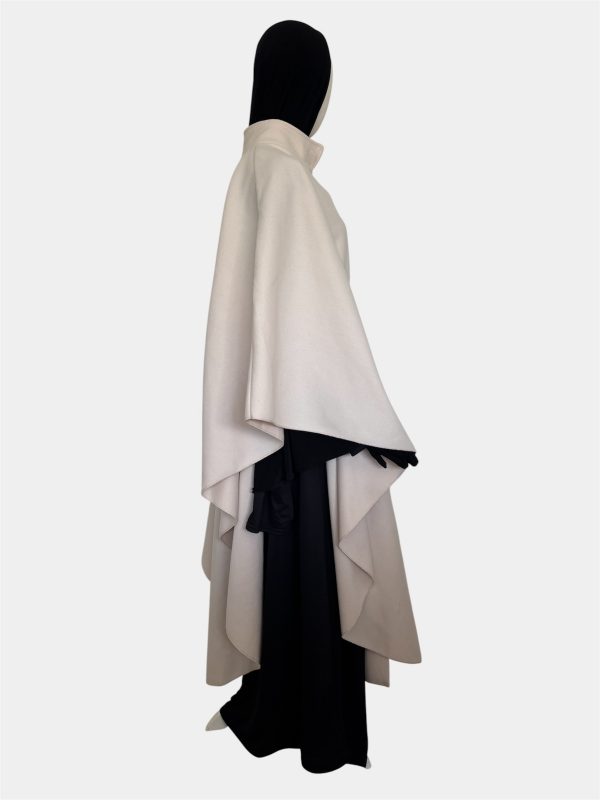 cape poncho crème