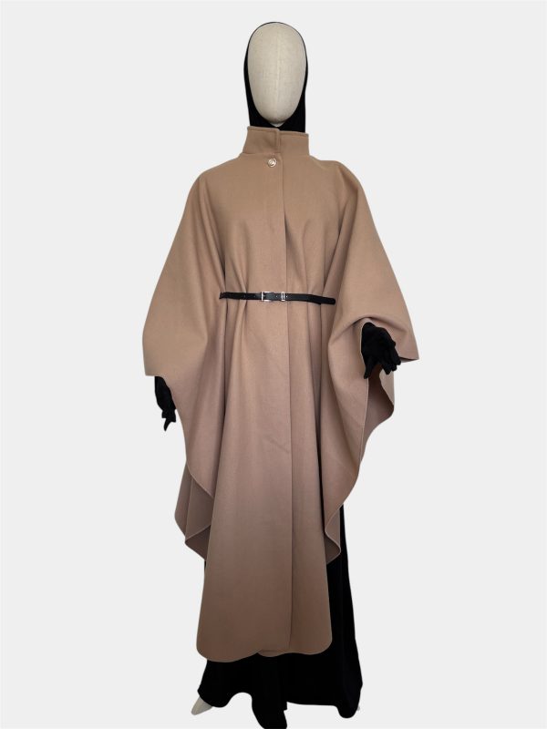 cape poncho camel