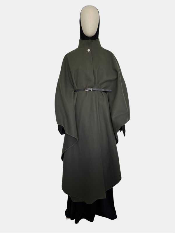 cape poncho kaki
